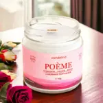 Lumânare parfumată POÈME - Trandafir, Iasomie, Bujor, 90g Lumânare parfumată POÈME - Trandafir, Iasomie, Bujor, 90g