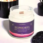 Lumânare parfumată EUPHORIA - Orhidee, Ciocolată amară, Trufe, Ylang, 180g