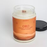 Lumânare parfumată ORO - Scorțișoară, Nucșoară, Cuișoare, 280g, fundal alb Lumânare parfumată ORO - Scorțișoară, Nucșoară, Cuișoare, 280g, fundal alb